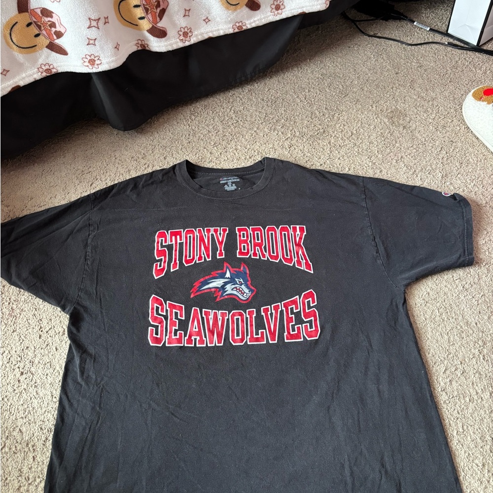 Stony Brook Seawolves Black T-Shirt